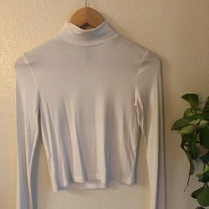 Cotton long sleeve turtle neck